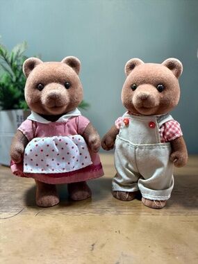 1985 SYLVANIAN FAMILIES Timbertop Bear Figures